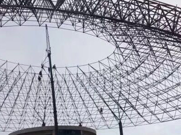 合山篮球馆球形网架厂家价格